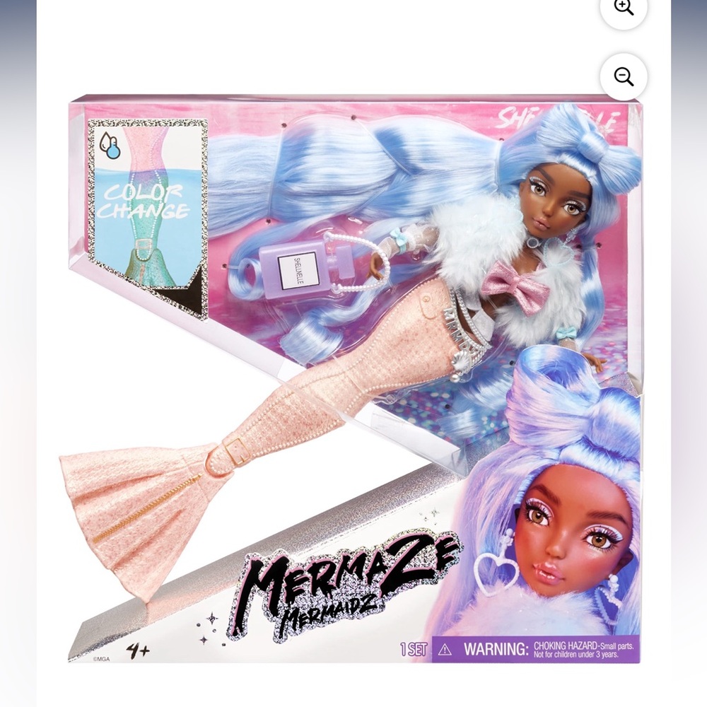 MERMAZE MERMAIDZ Color Change Shellnelle Mermaid Doll
